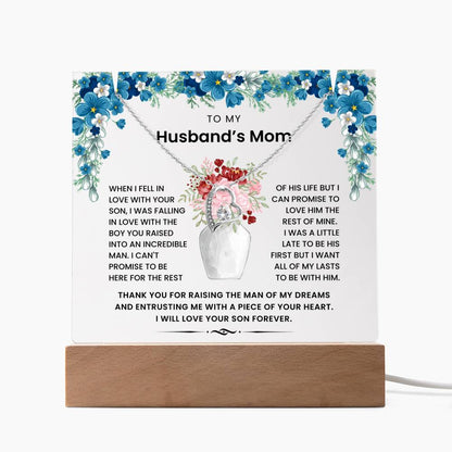 To My Husband's Mom - Thank You For Raising The Man of My Dreams - Keepsake Acrylic Bundle