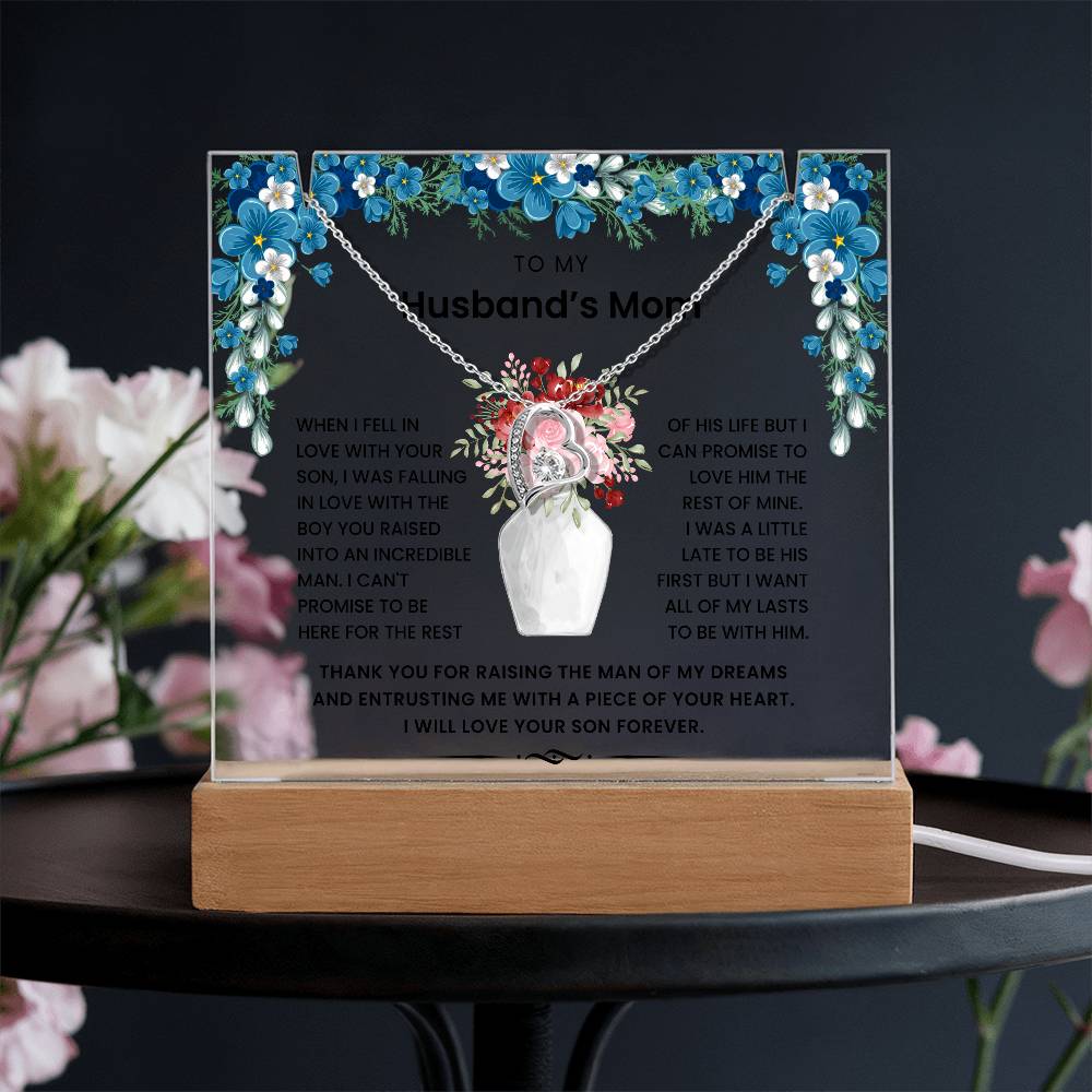 To My Husband's Mom - Thank You For Raising The Man of My Dreams - Keepsake Acrylic Bundle