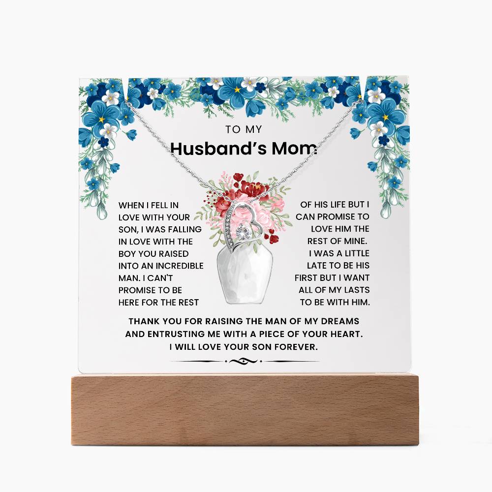 To My Husband's Mom - Thank You For Raising The Man of My Dreams - Keepsake Acrylic Bundle