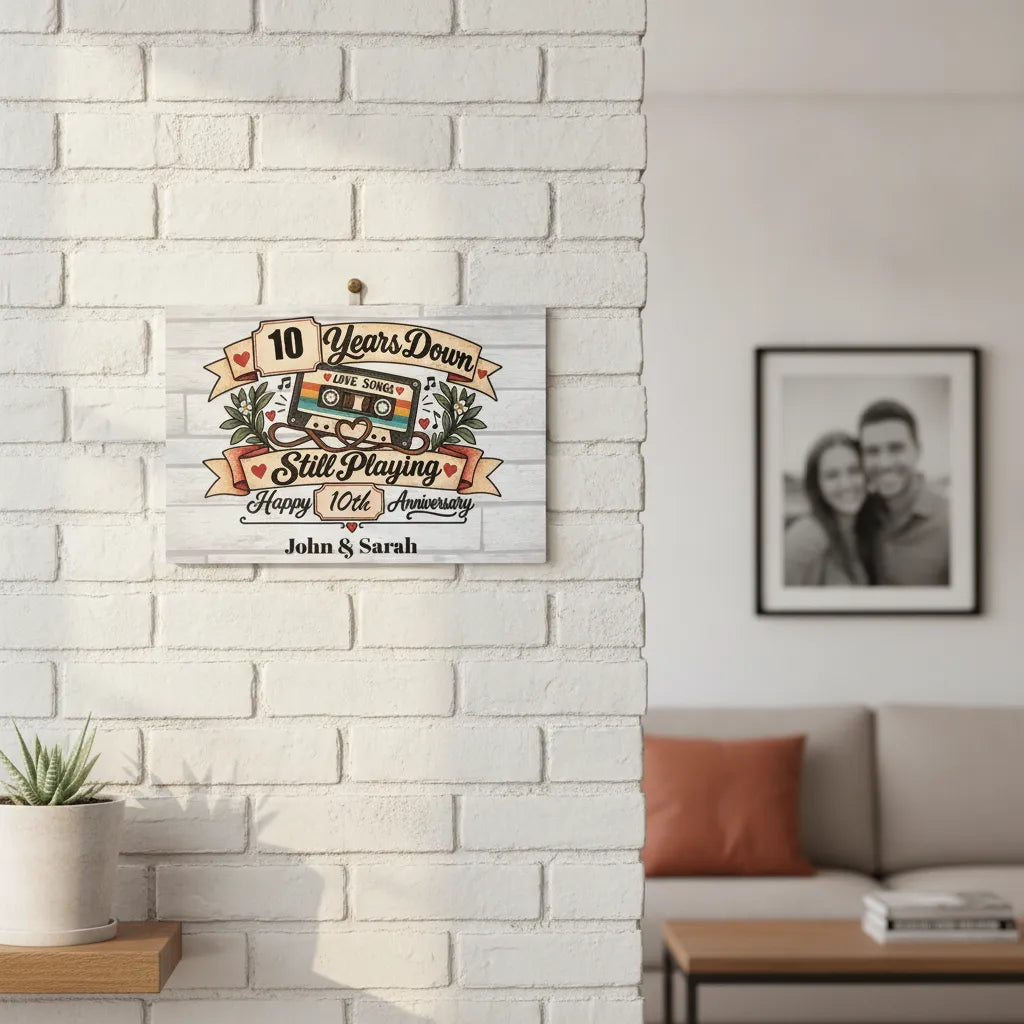 Anniversary Personalized Couple Canvas Wall Art