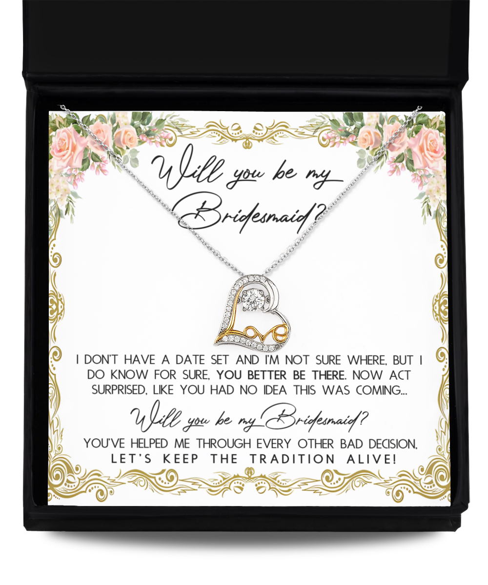 Will You Be My Bridesmaid - Necklace