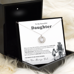 To My Beautiful Daughter - I Will Love You for The Rest of Mine - Necklace