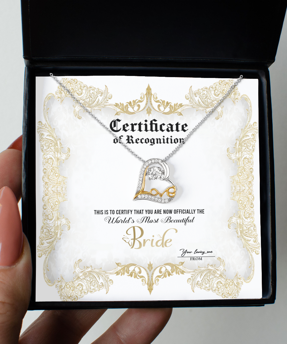 To The Worlds Best Bride - Necklace