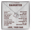 To My Daughter- Loveknot Necklace- I Want You To Believe