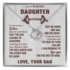 To My Badass Daughter- Loveknot Necklace- I Want You To Believe