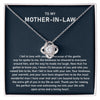 To My Mothetr In Law-Loveknot Necklace-Open Arms And Loving