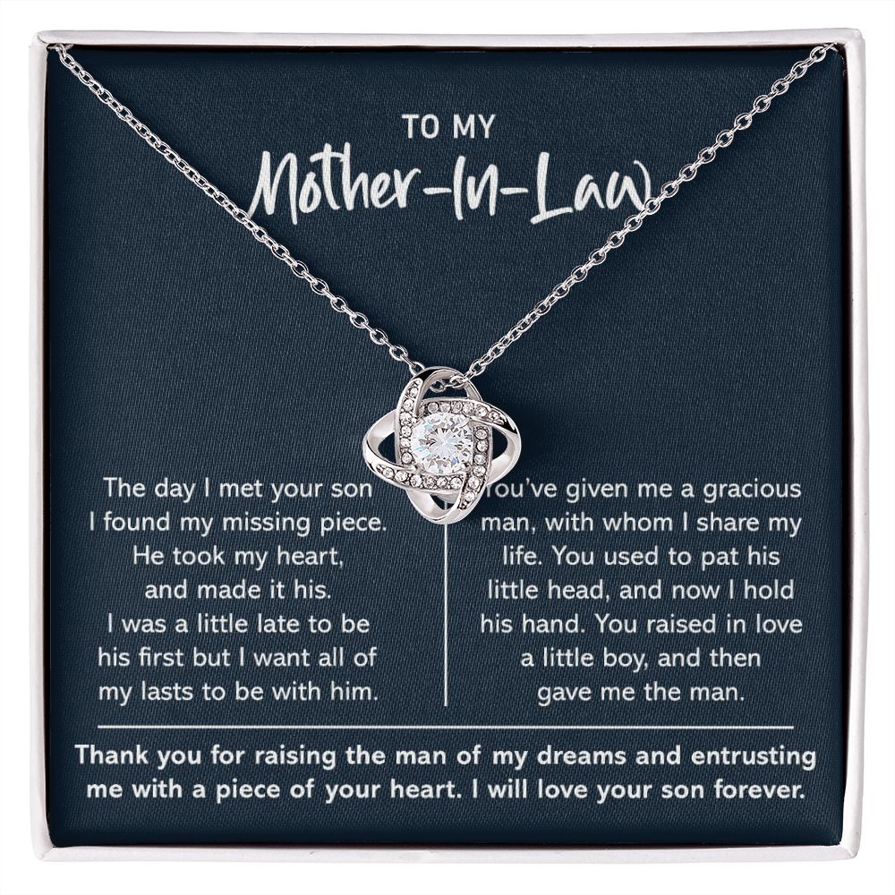 To My Mother In Law- Lovenot Necklace- I Found My Missing