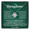 To My Daughter- Loveknot Necklace- Most Beautiful Chapters