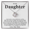 To My Daughter- Loveknot Necklace-Once Upon A Time