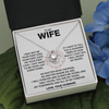 To My Wife- Loveknot Necklace- I May Not Be Your First Kiss