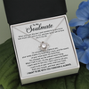 To My Soulmate-Loveknot Necklace- I Want To Be
