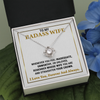 To My Badass Wife- Loveknot Necklace- Remember Whose Wife