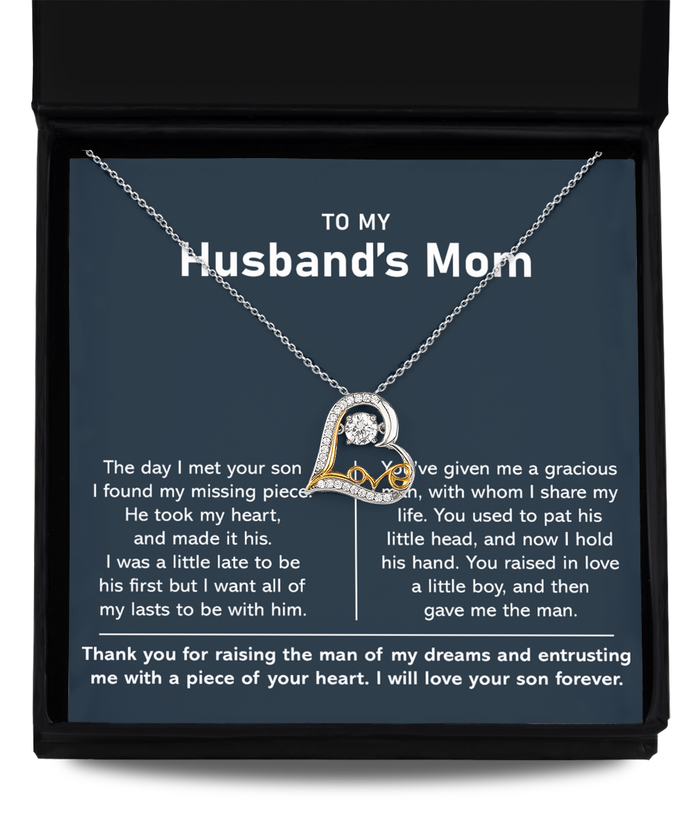 To My Husband's Mom - Thank You For Raising The Man of My Dreams - Necklace