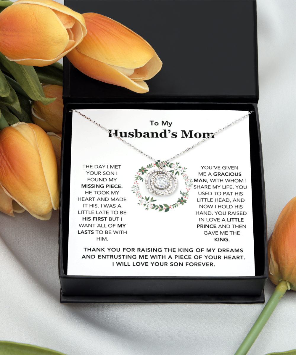 To My Husband's Mom - Thank You For Raising The King of My Dreams - Necklace