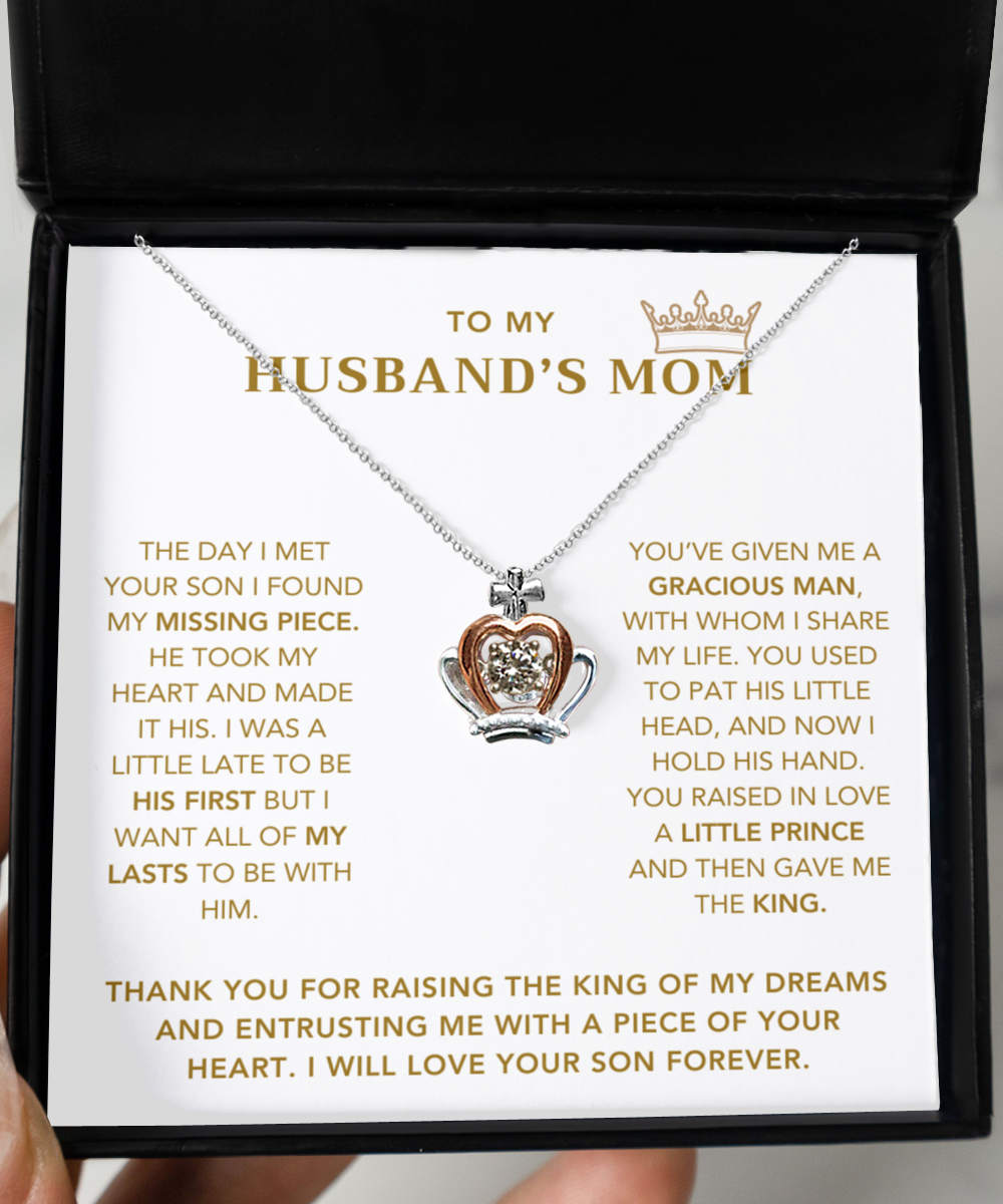 To My Husband's Mom - Thank You For Raising The King of My Dreams - Necklace