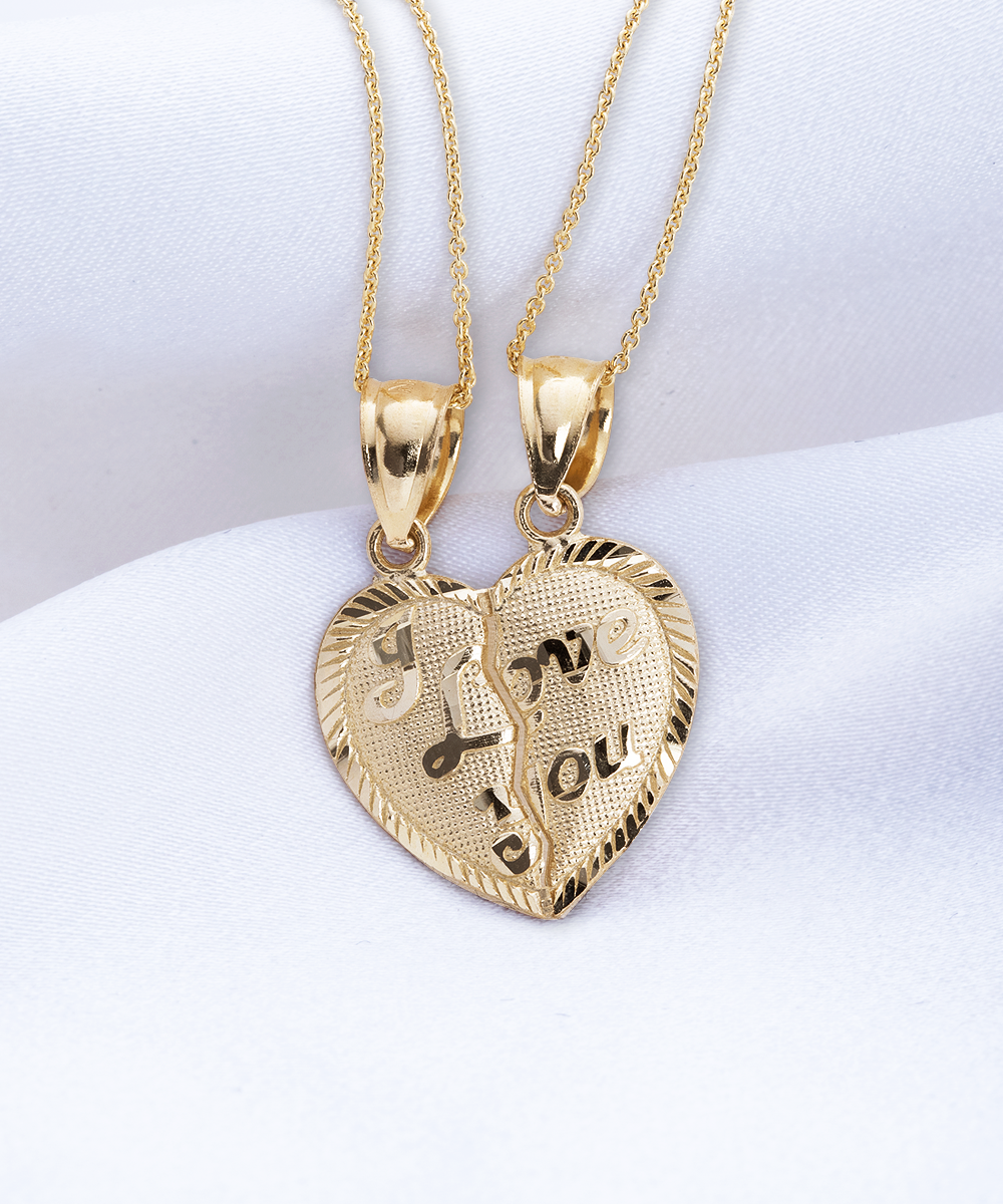 To My Daughter- I Will Always Carry You In My Heart - Breakable Heart Gold Necklace